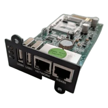 Tarjeta de Monitoreo Remoto SNMP / 10/100 Mbps / HTTPS-SSL / Sensor Temp-Humedad / Control Remoto UPS