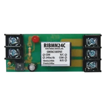 Relevador de control piloto / SPDT / Bobina 24 VAC-CD / Contactos 15 A @125 VAC / Montaje en riel 2.75 in / Serie RIB