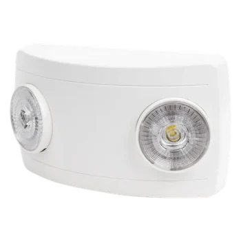 Luz de Emergencia LED / Doble LED 1W 150 lúmenes / Autonomía 90 min / Voltaje Universal 127-240 VAC / UL 5VA Ignífuga