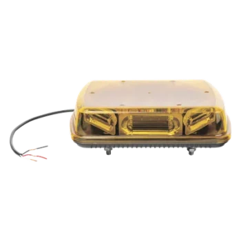 Mini Barra de Señalización / 18 LEDs Ámbar / Hyperlux / 25 Patrones de Destello / 12 VCC / -40°C a 55°C (-40°F a 131°F)