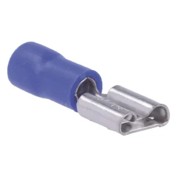 Terminal Hembra Aislada / 16-14 AWG / Conector 0.250" (6.35 mm) / Estilo Push-On / Paquete 25 Piezas