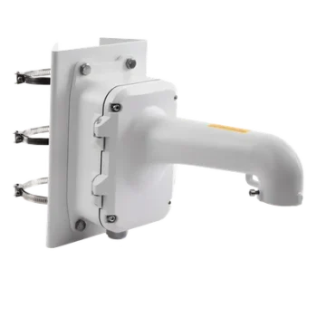 Montaje en Poste con Caja de Conexión / Ajustable 100-200 mm / Capacidad 10 kg (22 lb) / Aluminio y Acero / IP Compatible