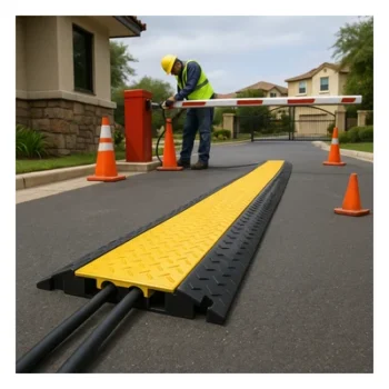Protector de Cable / 5 Canales / Capacidad 4.6 Toneladas / Canal 38x35 mm / Longitud 90 cm / Rango -45℃ a 60℃