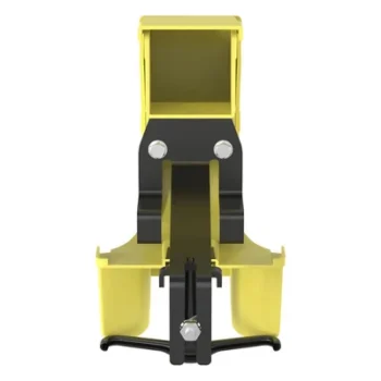 Accesorio de Bajada para Canaleta / Compatible 4x4, 6x4, 12x4, 24x4 / Reducción a 2x2 / Radio de Curvatura 50.8 mm / Color Amarillo