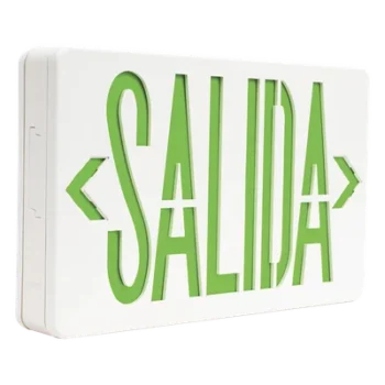 Letrero LED de Emergencia / Voltaje Dual 120/240 VAC / Autonomía 90 min / Montaje Universal / Batería Ni-Cd Incluida / 2.0 W