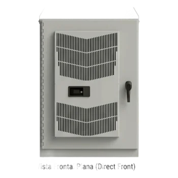 Gabinete para Exterior Tipo 4X Doble Puerta de 10 UR / Aluminio Soldado / 762 x 762 x 1118 mm (30 x 30 x 44 in) / IP66 / Montaje Almohadilla / Aislamiento Térmico / Gris RAL 7035