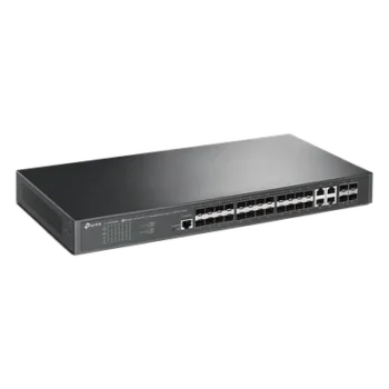 Switch de Fibra Óptica L2+ / 24 Puertos SFP 1GE / 4 Puertos Combinados SFP+/RJ45 / 128 Gbps / 95.23 Mpps / Gestión Centralizada / IPv6 / IGMP Multicast