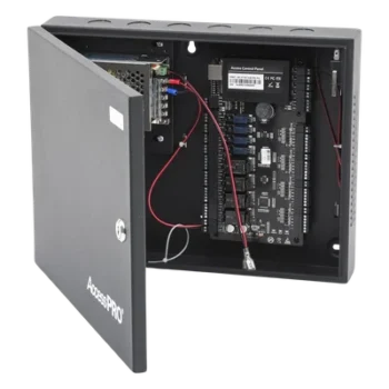 Panel de Control de Acceso / 4 Puertas / 30,000 Tarjetas / TCP-IP y RS485 / Fuente 12VCC 3A / Anti-Passback y Esclusamiento