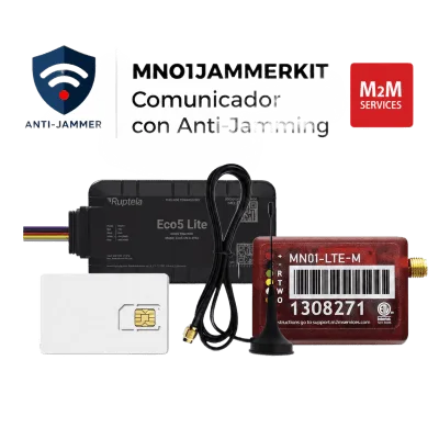 Kit Comunicador Celular LTE-M / Detección Anti-Jammer / 500 MB / 2 Años / Compatible con Paneles TIP/RING