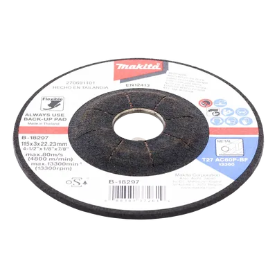 Disco de Desbaste / 4 1/2 pulgadas / 8,500 RPM / Metal y Acero / Uso Profesional