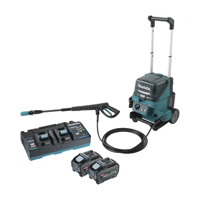Hidrolavadora Inalámbrica / 11.5 MPa (1,668 psi) / 8.5 kPa Presión Regular / Manguera 5m (16.4 ft) / Baterías 40V 5Ah / Carga Rápida / Autocebado