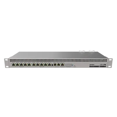RB1100AHx4 Dude Edition, 13 Puertos Gigabit, Almacenamiento M.2 60GB para Base de Datos Dude