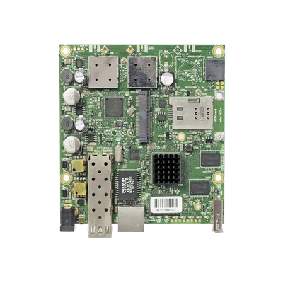 Router Inalámbrico / Wi-Fi 5 802.11ac / 867 Mbps / 1 Puerto Gigabit / SFP / CPU 720 MHz / MiniPCIe 3G/4G / RouterOS L4