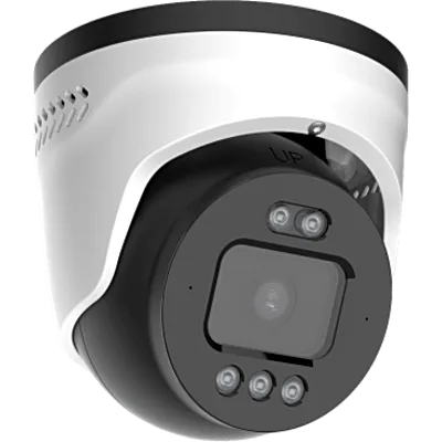 Cámara Turret AI TrueColor 8 Megapixels (4K) / Sensor 1/1.8" / Lente 4 mm F1.0 / Smart Hybrid Light IR 40 m + Luz Blanca 30 m / IP67 IK10 / PoE / NDAA Compliant / VCA 2.0 / Detección hasta 75 m