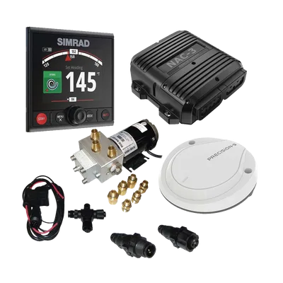 Piloto Automático / Controlador AP44 / Pantalla a Color 4.1 in / Dial Rotatorio / Tecnología Continuum / NMEA 2000 / Diseño Glass Helm / Bajo Consumo / Patrones de Giro Automatizados / No Drift / Segu