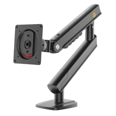 Soporte de Brazo Ergonómico para Monitor / 17"-32" / Carga 2-7 kg / Ajuste de Altura 419 mm / Rotación ±90° / VESA 75×75 y 100×100