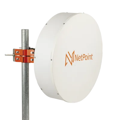 Antena Direccional / 2 ft (0.6 m) / 5.9-7.2 GHz / Ganancia 32 dBi / Polarización Dual Slant 45° y 90° / Conector N-Hembra / Resistencia Viento 124 km/h (77 mph)