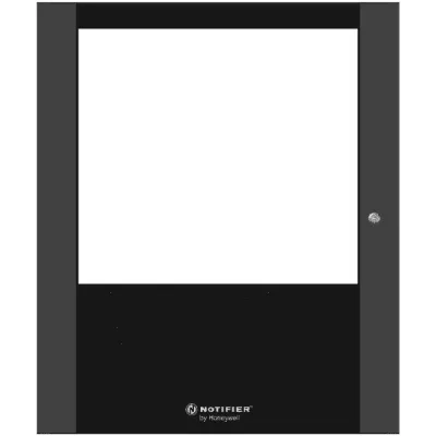 Puerta con Ventana para Gabinete de Control de Incendio / Acero Calibre 16 / Apertura 120° / Tamaño B (Dos Niveles) / Color Negro