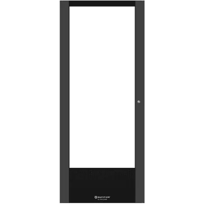 Puerta con Ventana para Gabinete / Acero Calibre 16 / Cinco Niveles / Apertura 120° / Cerradura con Llave / Certificación UL y FM
