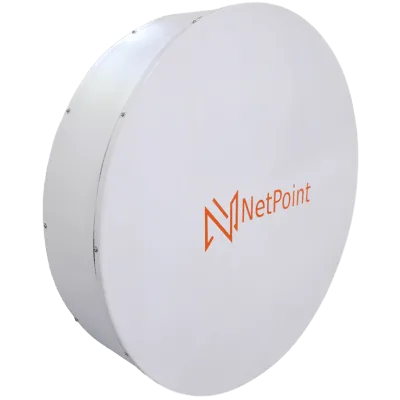 Antena Parabólica MLO / Banda Ultraancha 4.9-7.2 GHz / Ganancia 30 dBi / Dual Slant 45°-90° / 2 ft (60 cm) / Radomo de Fibra de Vidrio