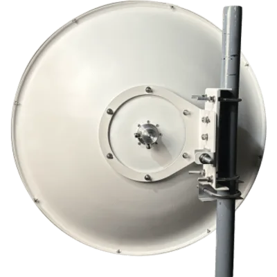 Antena Parabólica / 4.9-7.2 GHz / Ganancia 34 dBi / Dual Slant 45° / 96 cm (37.8 in) / Fibra de Vidrio / Conector N-Hembra Dual
