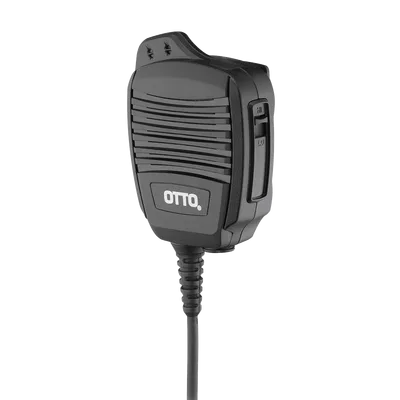 Micrófono-Bocina para Radio / Cancelación de Ruido Avanzada / Sumergible IP68 / PTT 1 Millón de Ciclos / Control de Volumen / Jack 3.5 mm para Audífono