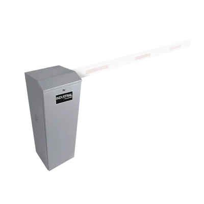 Barrera Vehicular / Brazo hasta 5 m (16.4 ft) / Ajuste Electrónico de Límites / 150 Ciclos/h / Operación -20 a 50°C / Gabinete Gris
