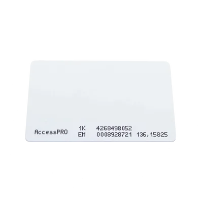 Tarjeta Dual / Proximidad 125kHz EM / MIFARE 13.56MHz 1K / CR80 ISO / 85.6 x 54 x 1 mm