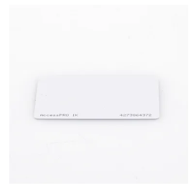 Tarjeta de Proximidad MIFARE Classic / Memoria 1Kb / Frecuencia 13.56 MHz / ISO/IEC 14443 Type A / Doble Cara Imprimible / 34 Bits