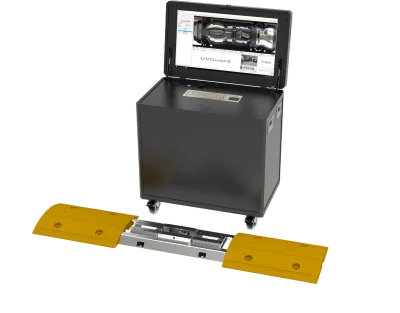 Sistema de Escaneo Subvehicular / Resolución 10000×4096 / Dual Mode Area Scan + Line Scan / LPR >99.9% / IP68 / -40°C a +70°C / Análisis Inteligente de Diferencias