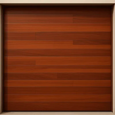 Puerta de Garage / Estilo Americano / Acabado Laminado Madera Clara / 8x8 Pies (2.4x2.4 m) / Panel Calibre 26 / Poliuretano 42mm