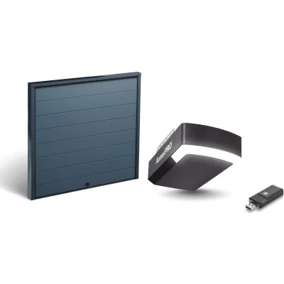 KIT COMPLETO Incluye /Puerta D/ Garage / APDOORL 10x8 Pies / Lisa Linea Central / Insulada / Interfase ACCESSWIFI / Motor FS1000M / 1/2HP / Fuerte/Silencioso/Luz LED/Motor DC .