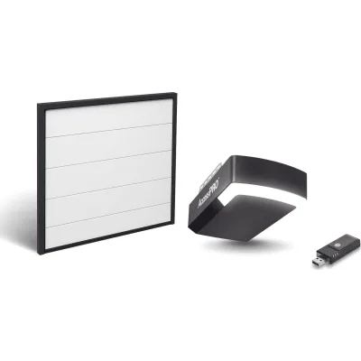 Kit Puerta de Garage 8x7 Pies (2.44 x 2.13 m) / Motor DC 1/2 HP / Insulada / Activación WiFi / Hasta 50 Controles / Lámina Calibre 26