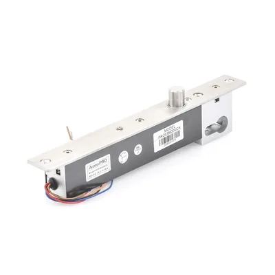Cerradura Eléctrica de Perno / Fuerza de Sujeción 2000 kg / Acero 16 mm / 12 VCC / Apertura Manual de Emergencia / IP para Puertas Izquierda o Derecha