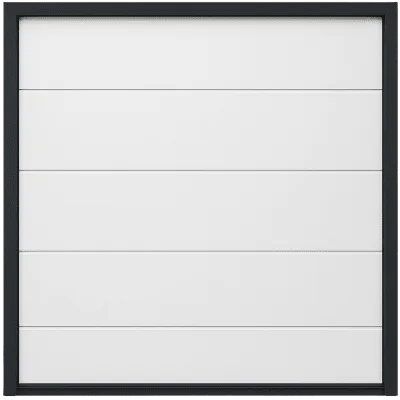 Seccion para puerta de Garage / Lisa / Linea Central / Panel de 18" / Color blanco / Para APDOOR98 / Estilo Americana.