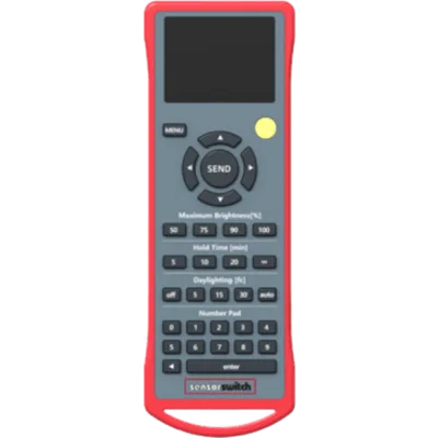 Programador Inalámbrico por Infrarrojos / Alcance 50 ft (15.24 m) / Programación pasiva e impotente (PPP) vía RFID / Display Retroiluminado / Medidor de Luz Integrado / Cubierta Protectora / Configura