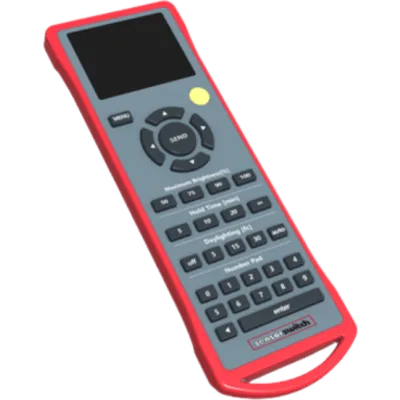Programador Inalámbrico por Infrarrojos / Alcance 50 ft (15.24 m) / Programación pasiva e impotente (PPP) vía RFID / Display Retroiluminado / Medidor de Luz Integrado / Cubierta Protectora / Configura
