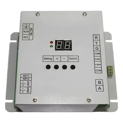 Controlador de Tráfico Peatonal / 5 Salidas / 110 VCA / Gabinete con Montaje / Integración Alarma Acústica