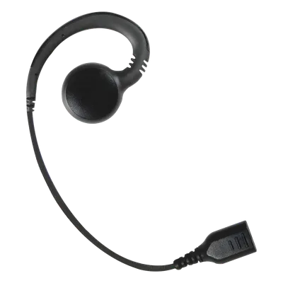 Auricular de Gancho / Altavoz Giratorio 360° / Cable de Fibra Trenzada / Conector SNAP / Compatible con Micrófono de Solapa Serie SNAP