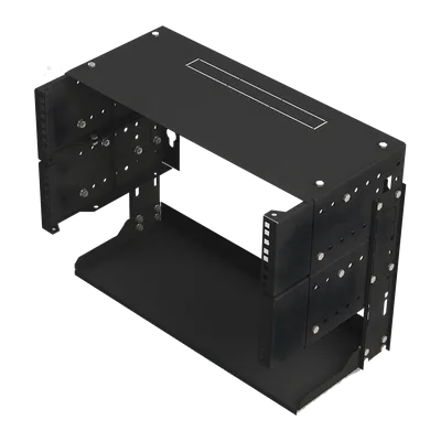 Rack Abierto de Pared / 19 Pulgadas / 5 Unidades de Rack / Profundidad Ajustable 8 a 12 Pulgadas (203.2 a 304.8 mm) / Carga Máxima 36 kg