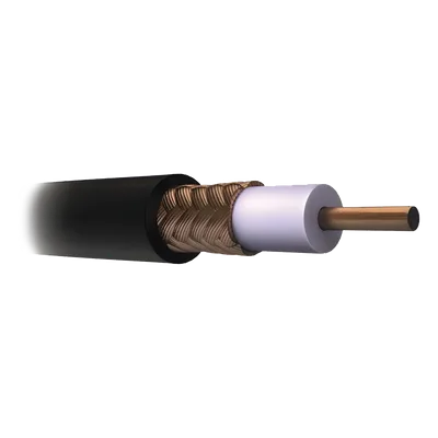Cable Coaxial RG11/U / 305 m (1000 ft) / AWG 14 / PE Espumado / Blindaje 60% / Intemperie / Video Vigilancia