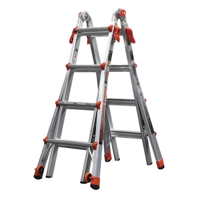 Escalera Multi-Posiciones / 17' (5.18 m) / Aluminio Espacial / 136 kg / Superficies Inclinadas