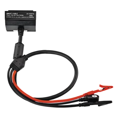 Adaptador de pinzas de caimán / SnapLock / 3A / Contactos bañados en oro / 16KB memoria / 10 C-Codes / Li-Ion NiMH NiCd SLA