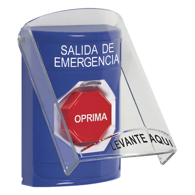 Botón de Salida de Emergencia / Tapa Protectora de Policarbonato / Restablecimiento con Llave / Sello Hermético 3R / Rango -40°C a 121°C