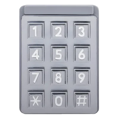 Teclado Iluminado para Portero Telefónico / Full Duplex Manos Libres / 100 Números de Teléfono / 2 Relés de Control de Acceso / Montura Empotrada 8.375' x 14' x 3.25'
