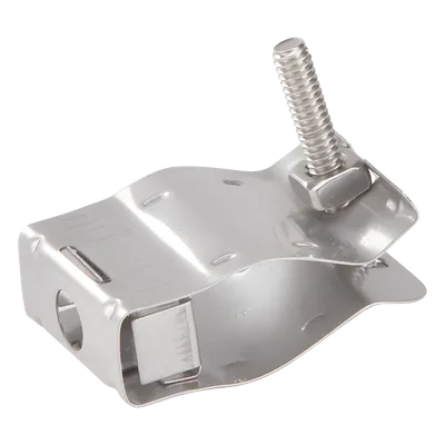 Sujetadores Tipo Mariposa / Cable Coaxial 2-1/4 in / Guía Elíptica 37 / Acero Inoxidable / 10 Piezas