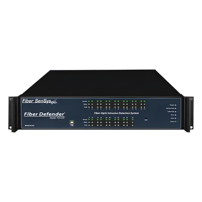 Sensor de Seguridad Perimetral por Fibra Óptica / Hasta 25 Zonas / 0 a 800 m (2,625 pies) de Protección / Rack 19" 2U
