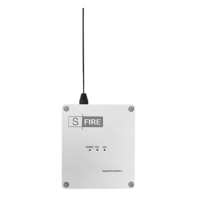Receptor Inalámbrico / Alcance 2500 m (8202.1 ft) / 2 Salidas de Relevador Tipo C / Frecuencia 433.92 MHz / Contacto Seco para Panel de Alarma