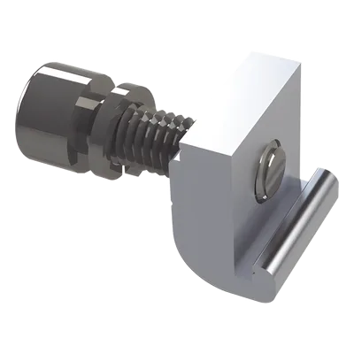 Conector G con tornillo para fijación en riel 7