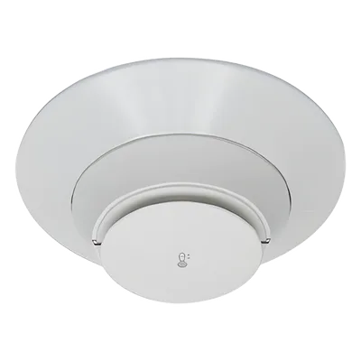 Detector Térmico Direccionable / Activación Fija 57 °C (135 °F) / Tecnología SK / 15 a 32 VDC / Base Incluida / Color Blanco
